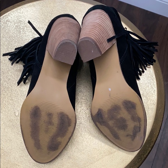 Steve Madden Suede Fringe Booties - Picture 6 of 6